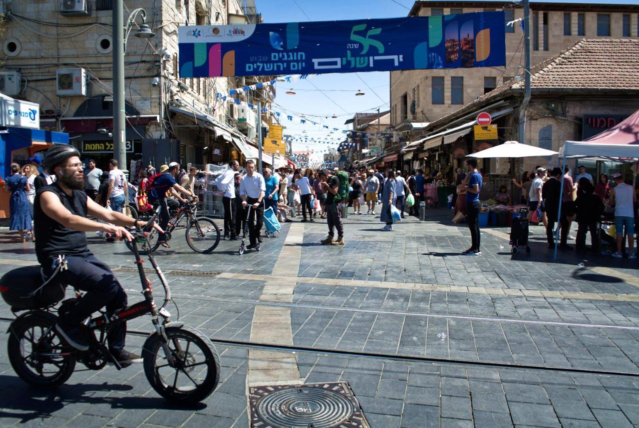 דירה לזוג על שוק מחנה יהודה Lägenhet Jerusalem Exteriör bild
